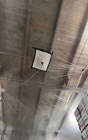 Project with draining system